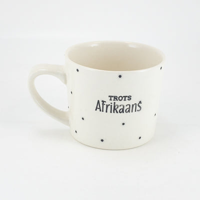 Mug C White Gloss - trots afrikaans