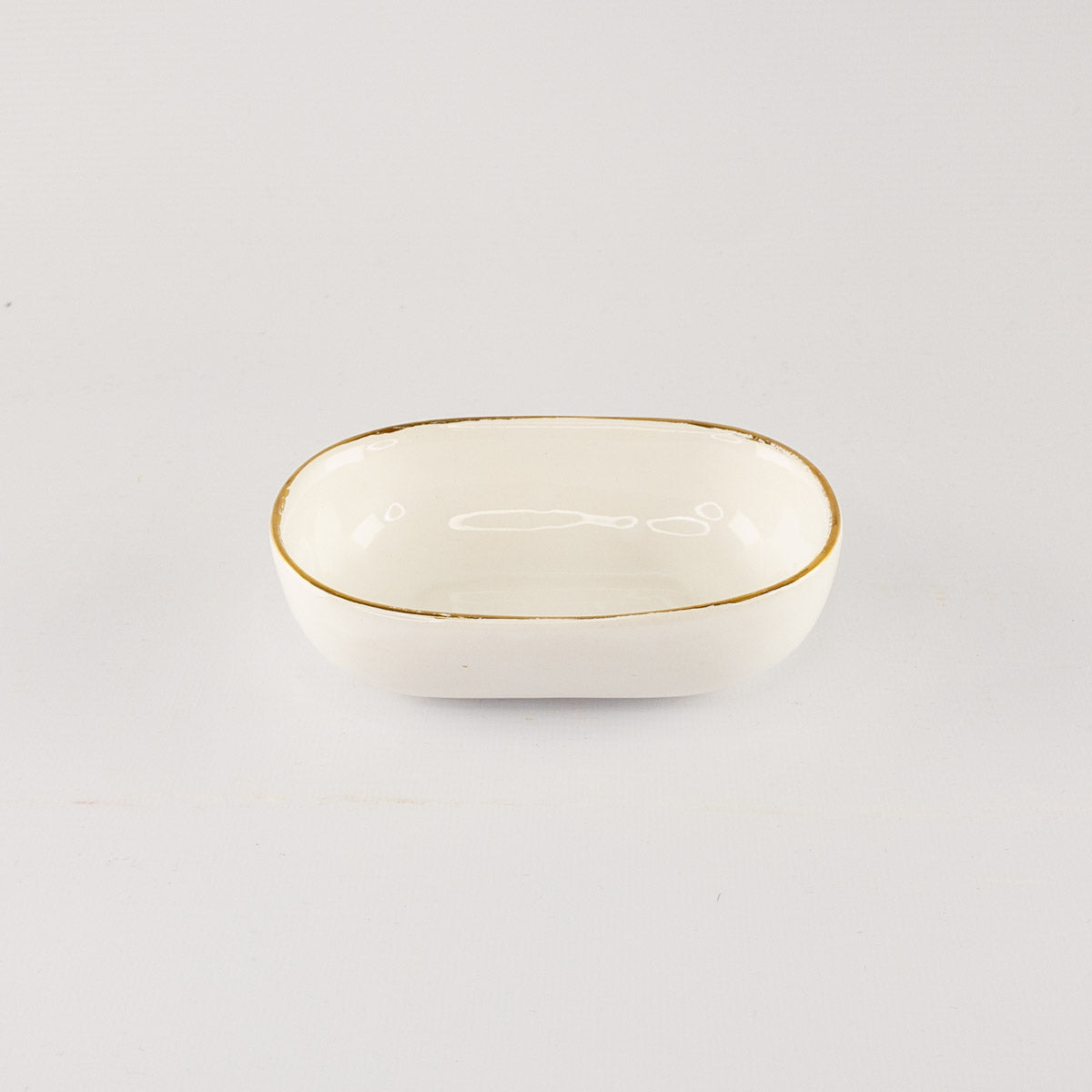 Kiki Oval Small Gold Rim