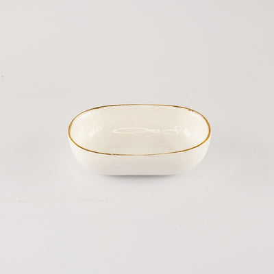 Kiki Oval Small Gold Rim