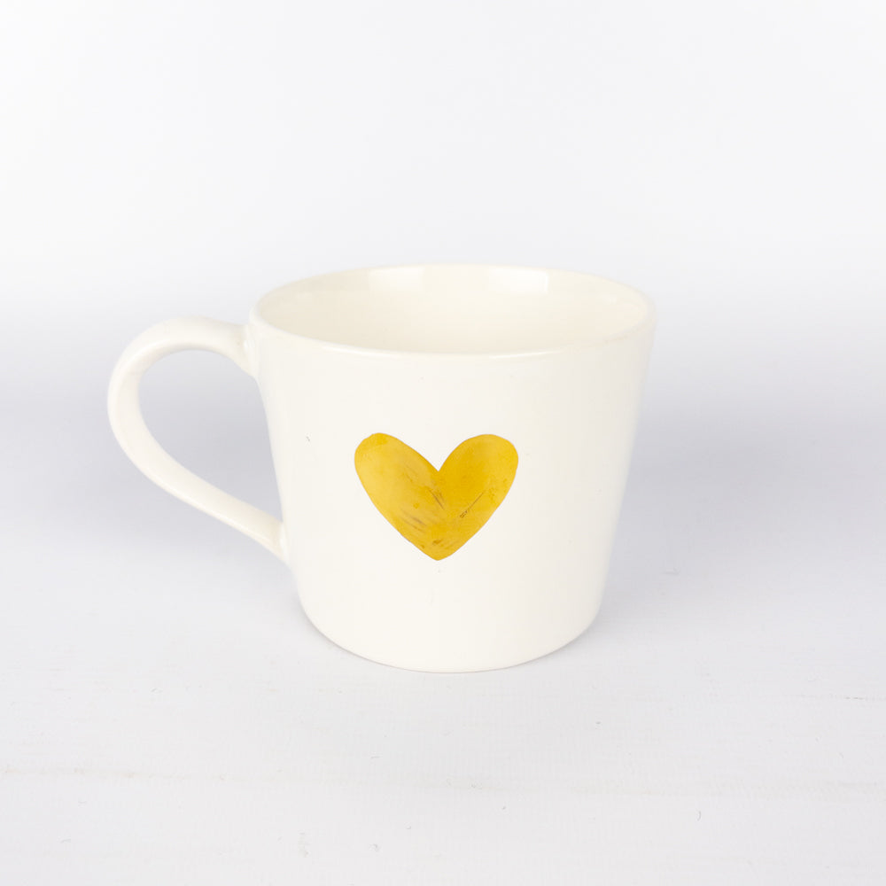 Mug C Gold Heart