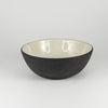 Amy Bowl - Black Clay with White Glaze