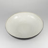 Diana Salad Bowl- Black Clay with White Glaze