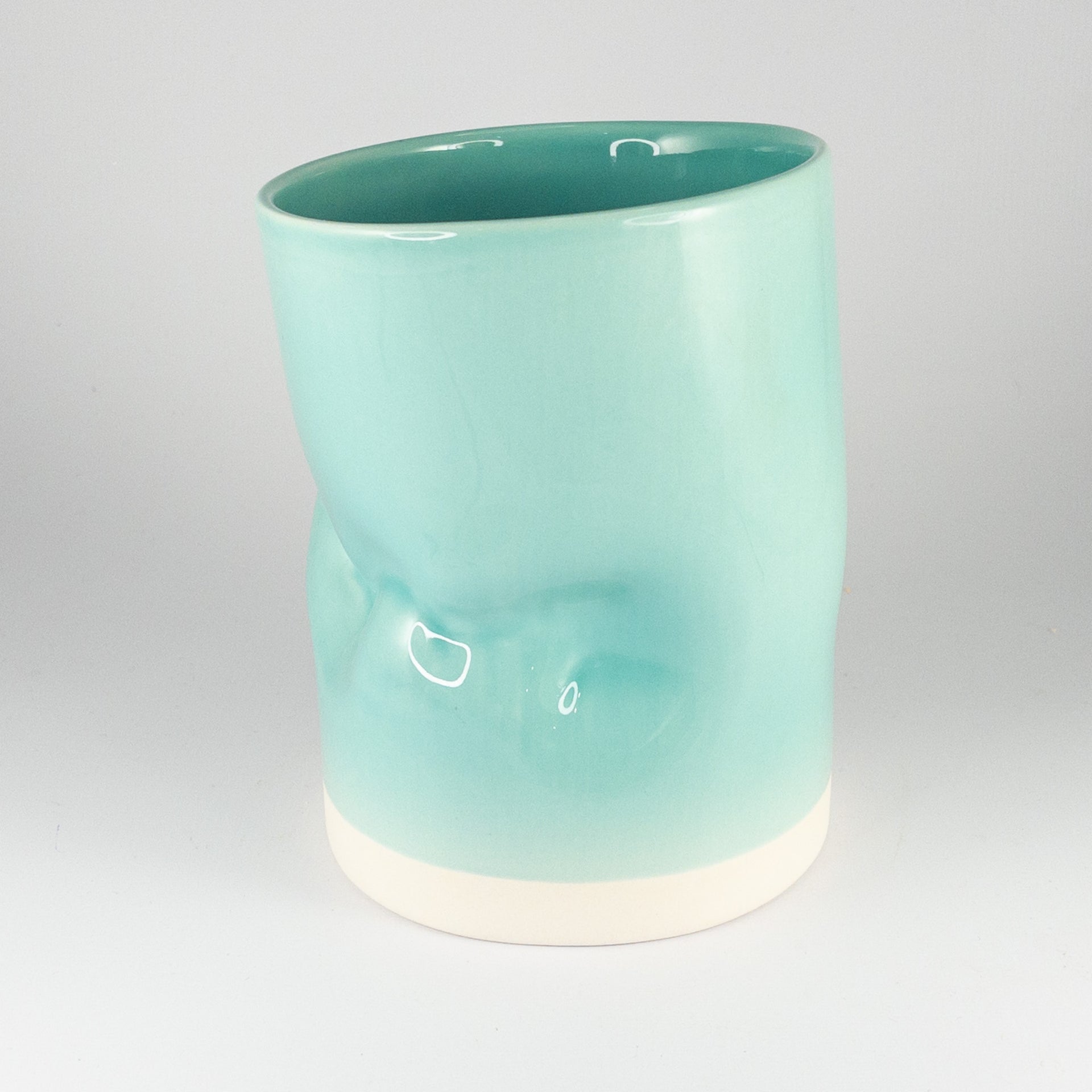 Cylinder Squashed Vase - Fynbos