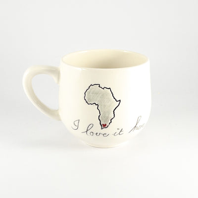 Bubble Mug B White Gloss - Africa
