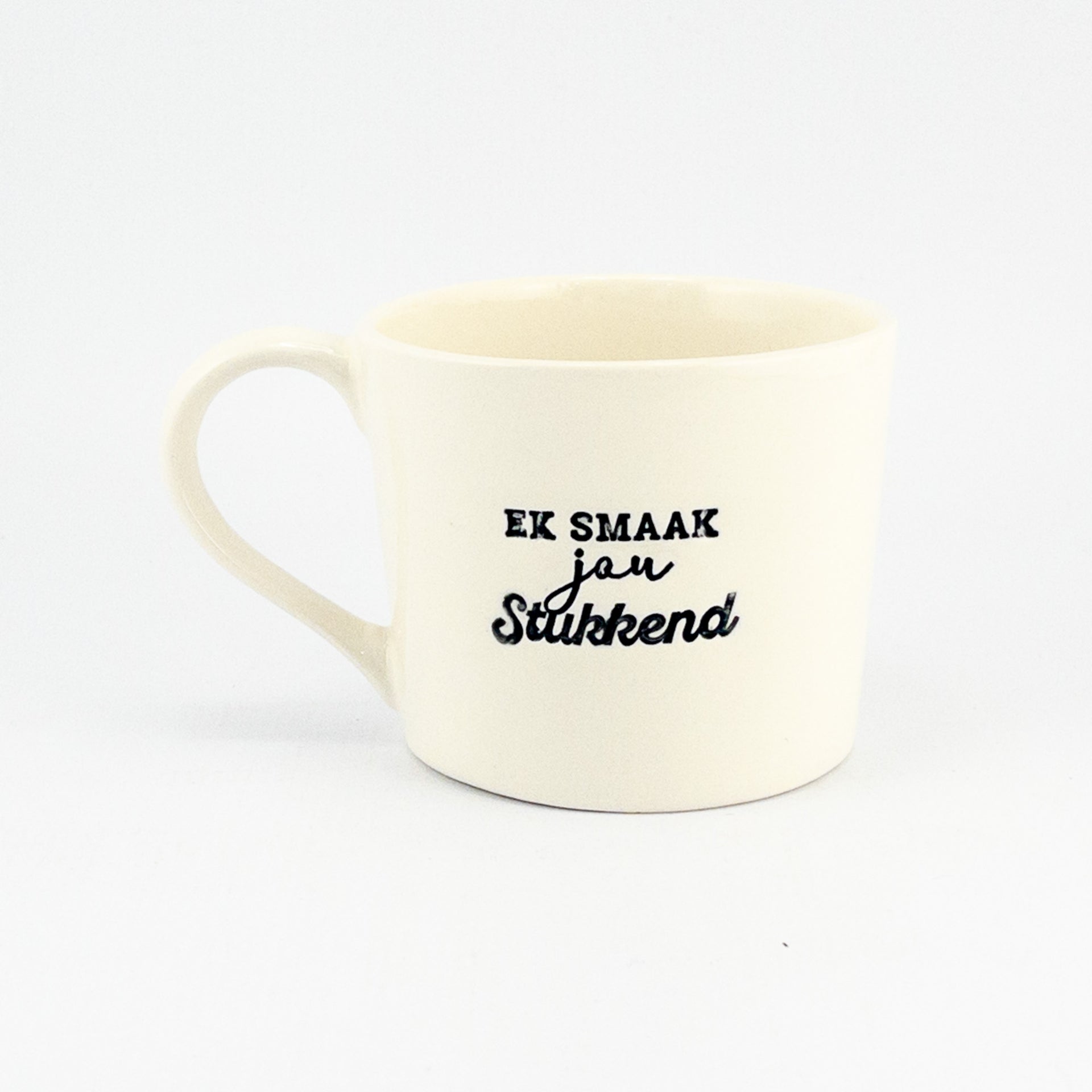 Mug C White Gloss - ek smaak jou stikkend