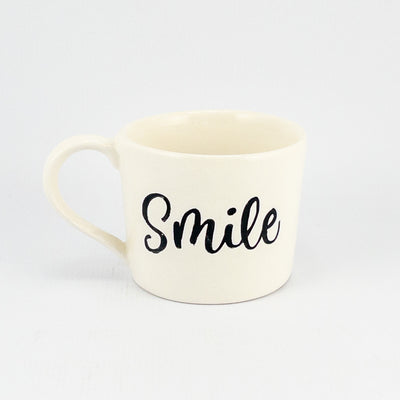 Mug C White Gloss - Smile with Cat inside
