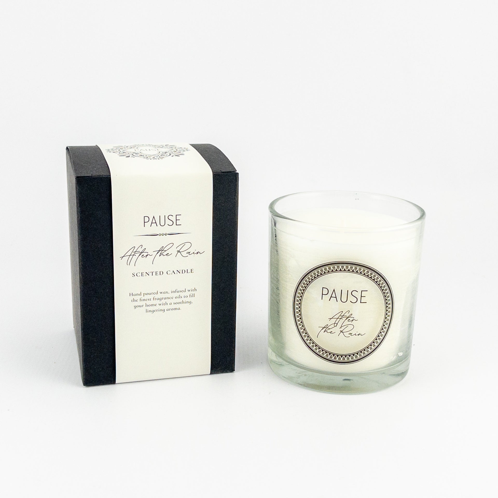 PAUSE Glass Candle Medium