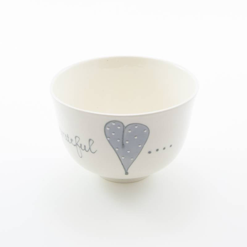 Breakfast Bowl Heart & Words