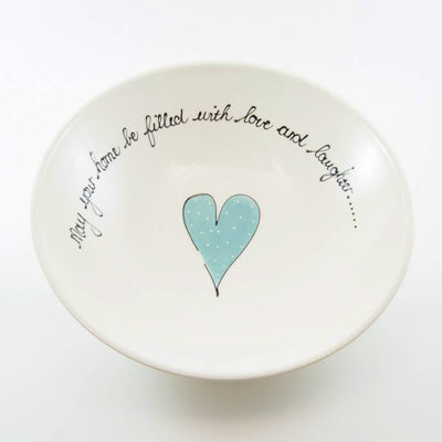 Pasta Bowl Medium Heart & Words