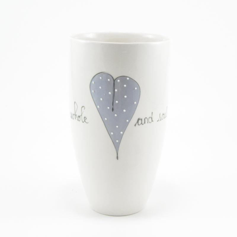 Bullet Vase Heart & Words