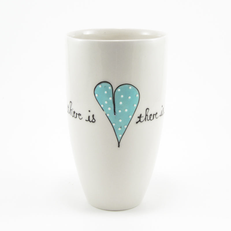 Bullet Vase Heart & Words