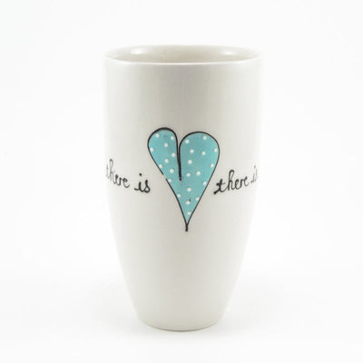 Bullet Vase Heart & Words