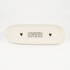 Flat Oval Small White Gloss – Blessing Platter “Om saam met jou te…”