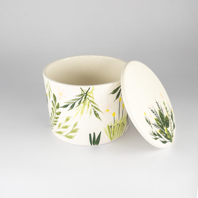 Small Jar - Ceramic Lid -Oasis Green