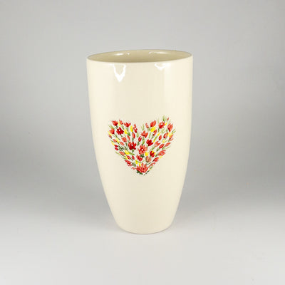 Bullet Vase - Floral Heart