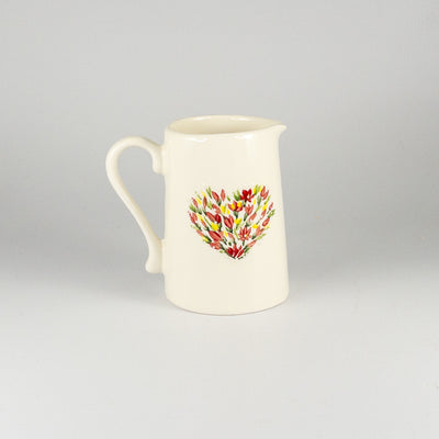 Milk Jug - Floral Heart