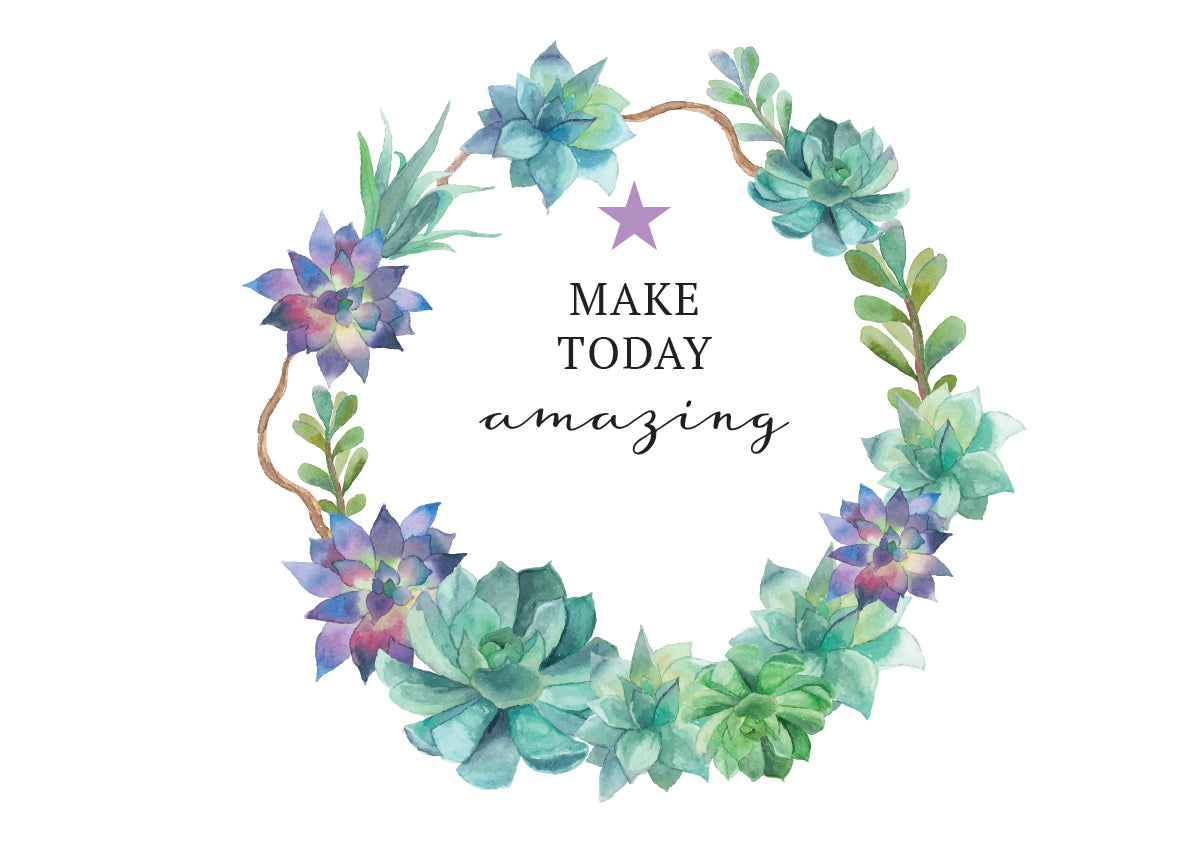 Urchin Art Make Today Amazing Disposable Placemats s/16