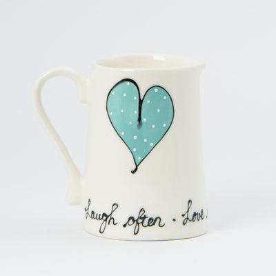Milk Jug Heart & Words