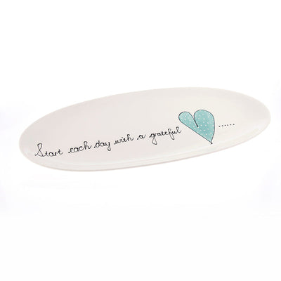Loaf Platter Heart & Words