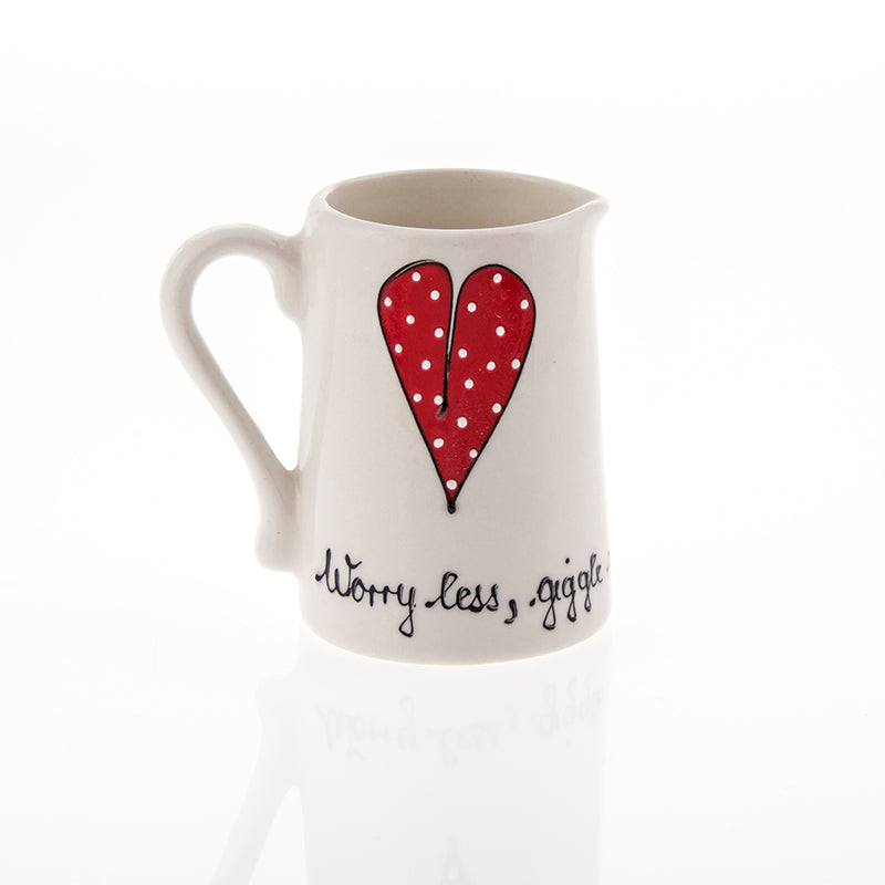 Milk Jug Heart & Words