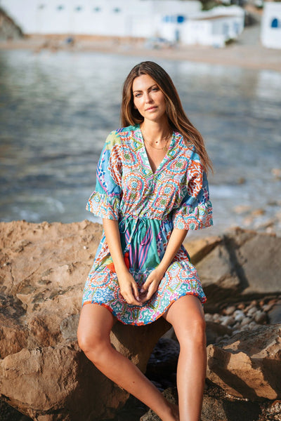 25S35323 Short Dress - Print