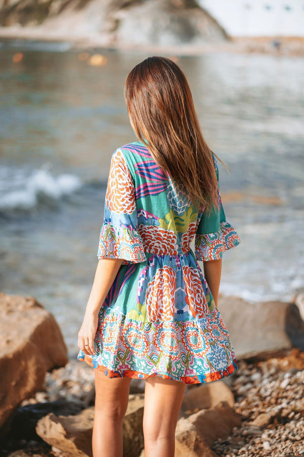 25S35323 Short Dress - Print