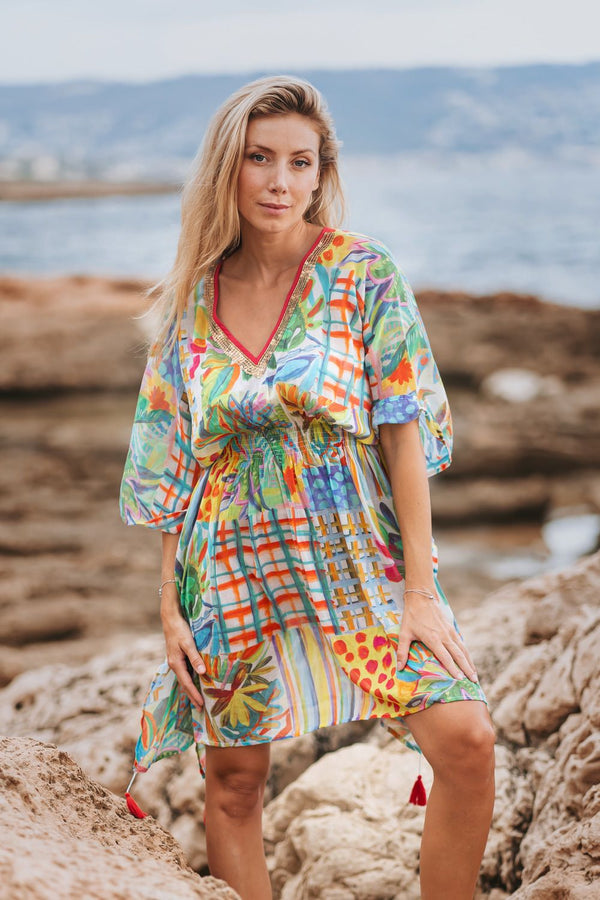 25S35394 Poncho - Print