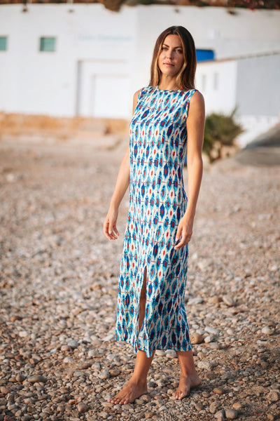 25S35476 Long Dress - Teal