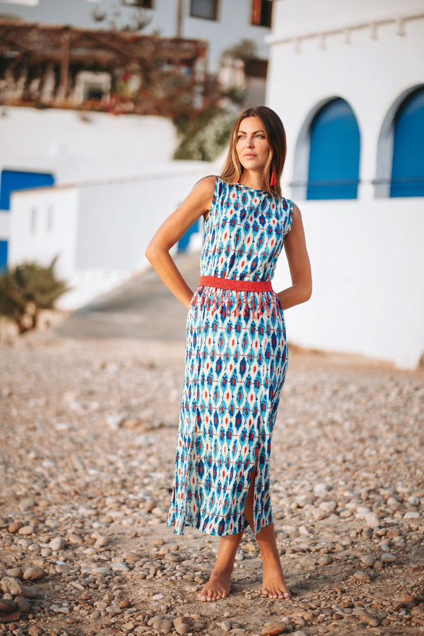 25S35476 Long Dress - Teal