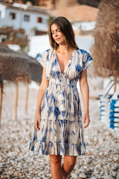 25S35598 Short Dress - Print