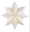 Lace Paper Star Lantern, 75 cm - White