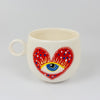 Bubble Mug - Handpainted Heart