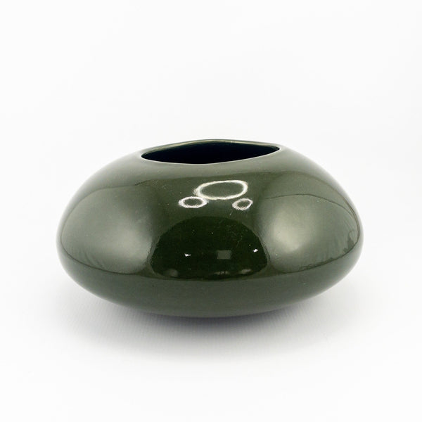 Protea Vase  - Dark Olive