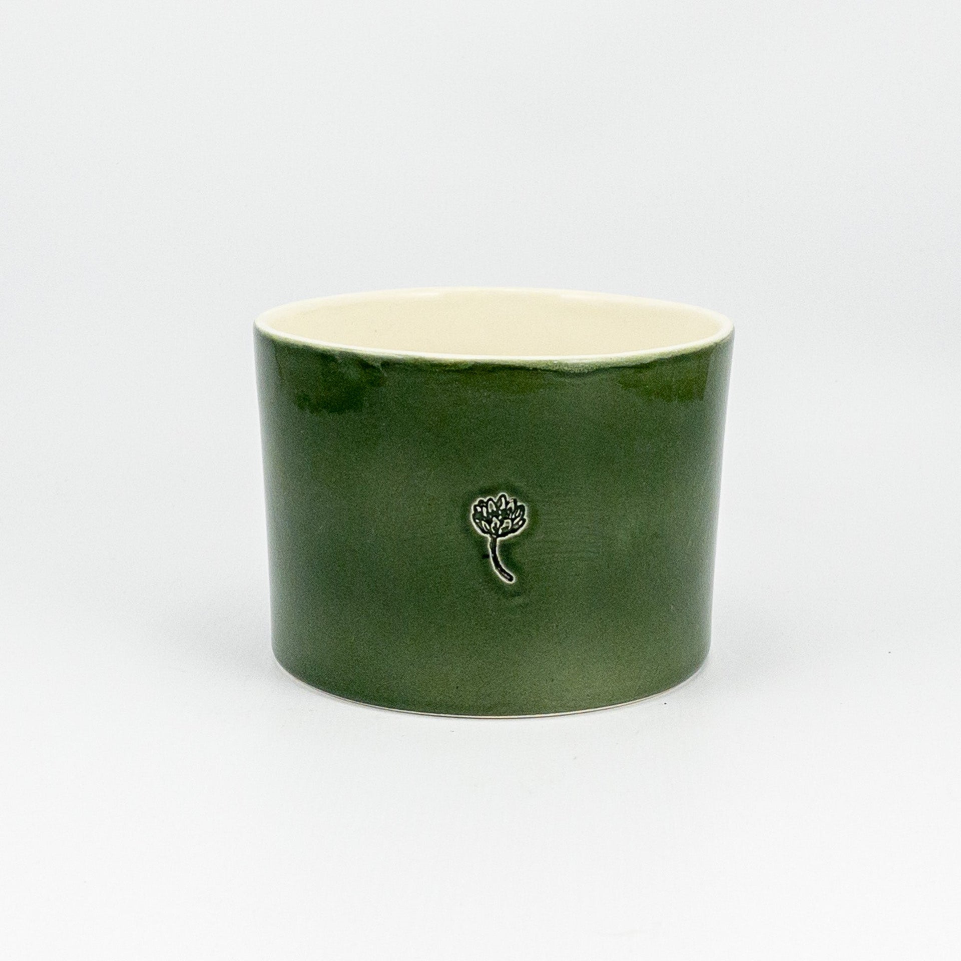 Small Jar - Ceramic Lid - Fynbos dark olive