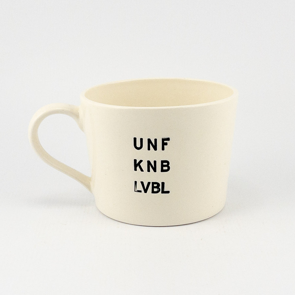 Mug C White Gloss - unfknblvbl – Pause Room