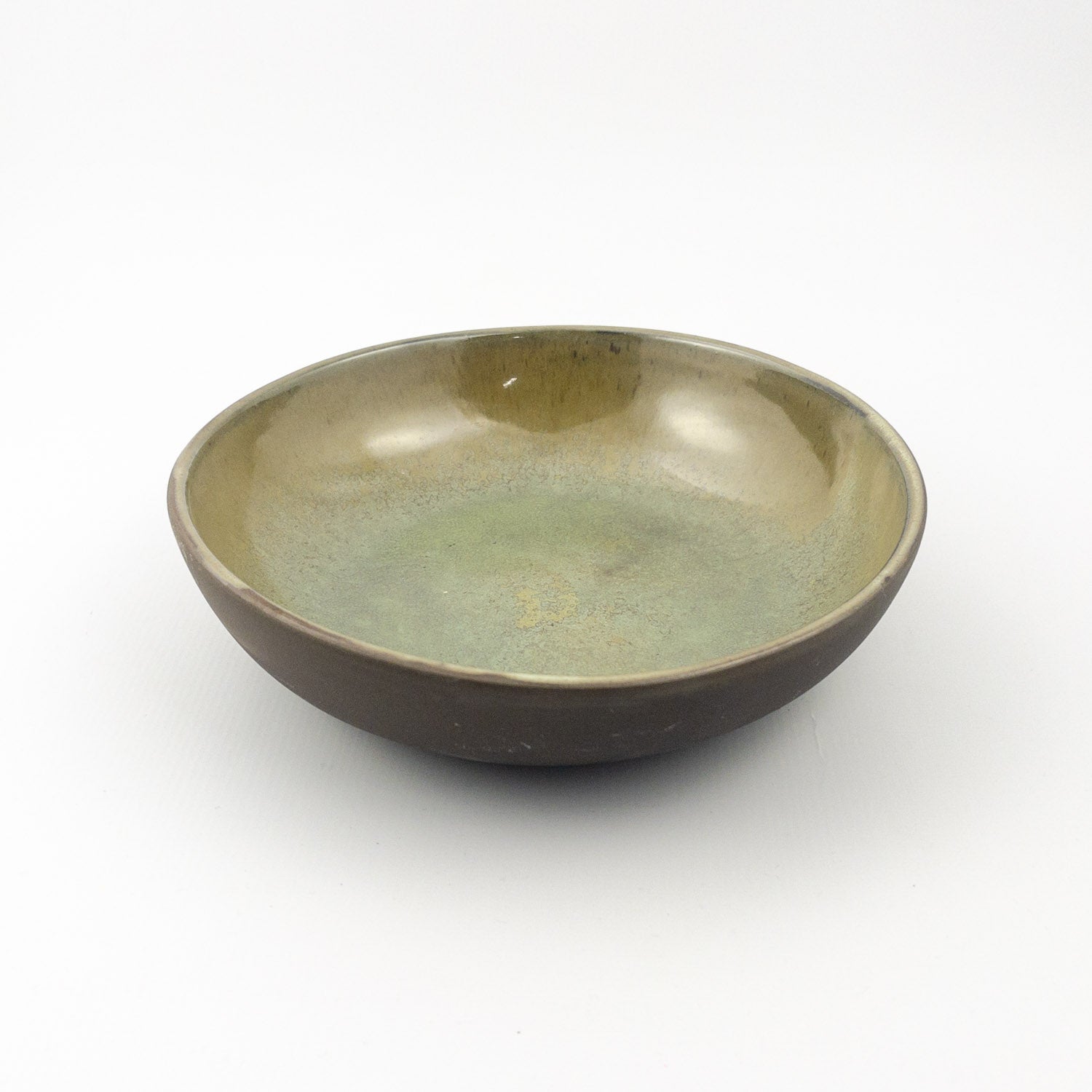 Diana Salad - Black Clay Green Glaze