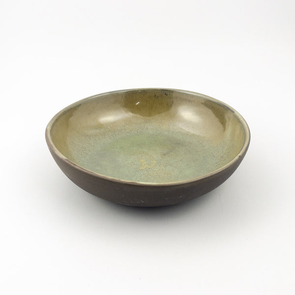 Diana Salad - Black Clay Green Glaze
