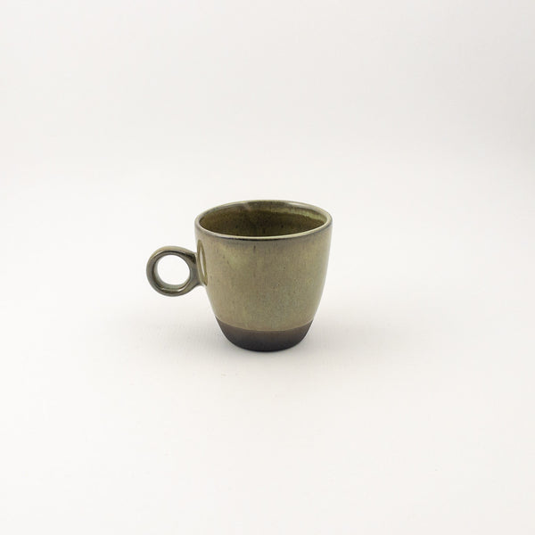 Diana Espresso Mug - Black Clay Green Glaze