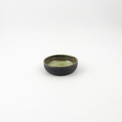Ramekin C - Black Clay Green Glaze