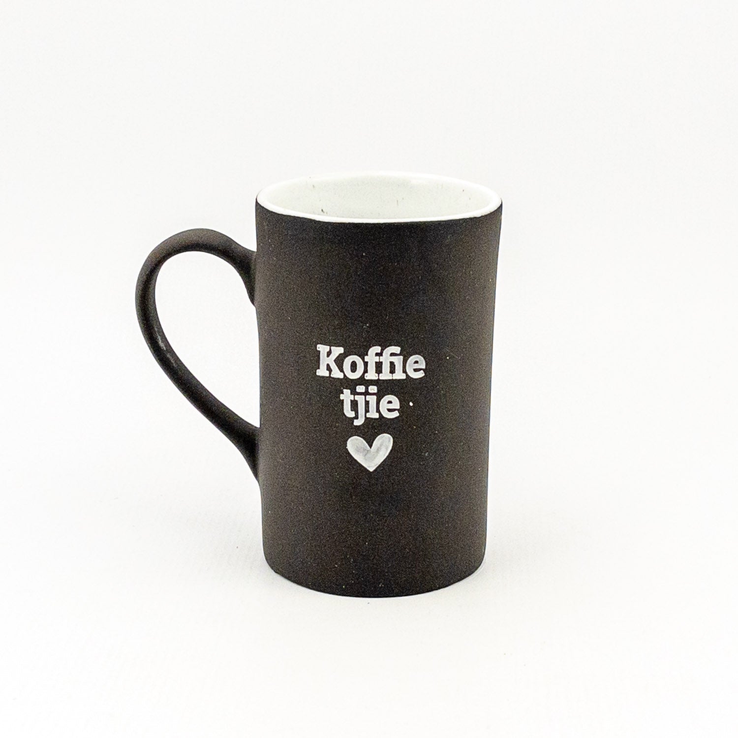 Mug D Black Clay / White Gloss 