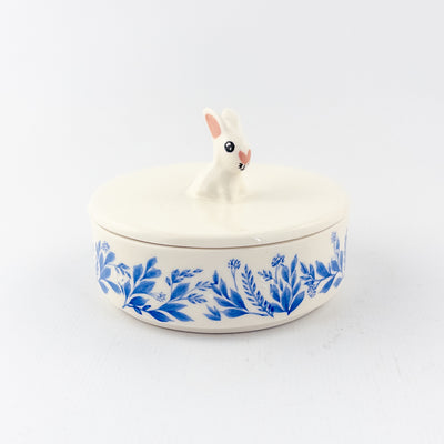 Tiffen Jar Large with Bunny Lid - Easter Collection
