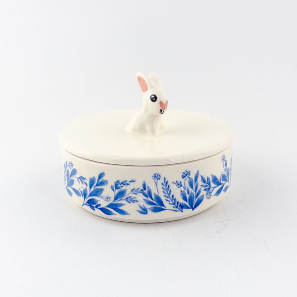 Tiffen Jar Large with Bunny Lid - Easter Collection
