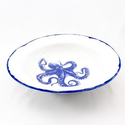 Fruit Bowl Large - Blue Rim