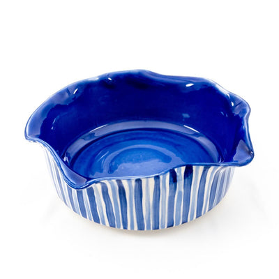 Deep Dish Wonky - Solid Blue / Stripes