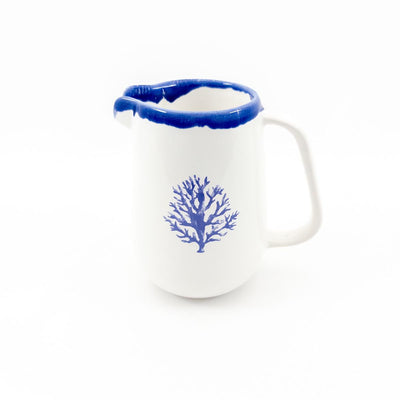 Olivia Jug Small - Blue Rim
