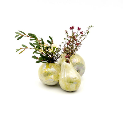 Trio of Fruit Vase - Lime