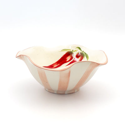 Salad Bowl Medium Wonky - Pink w Chilly