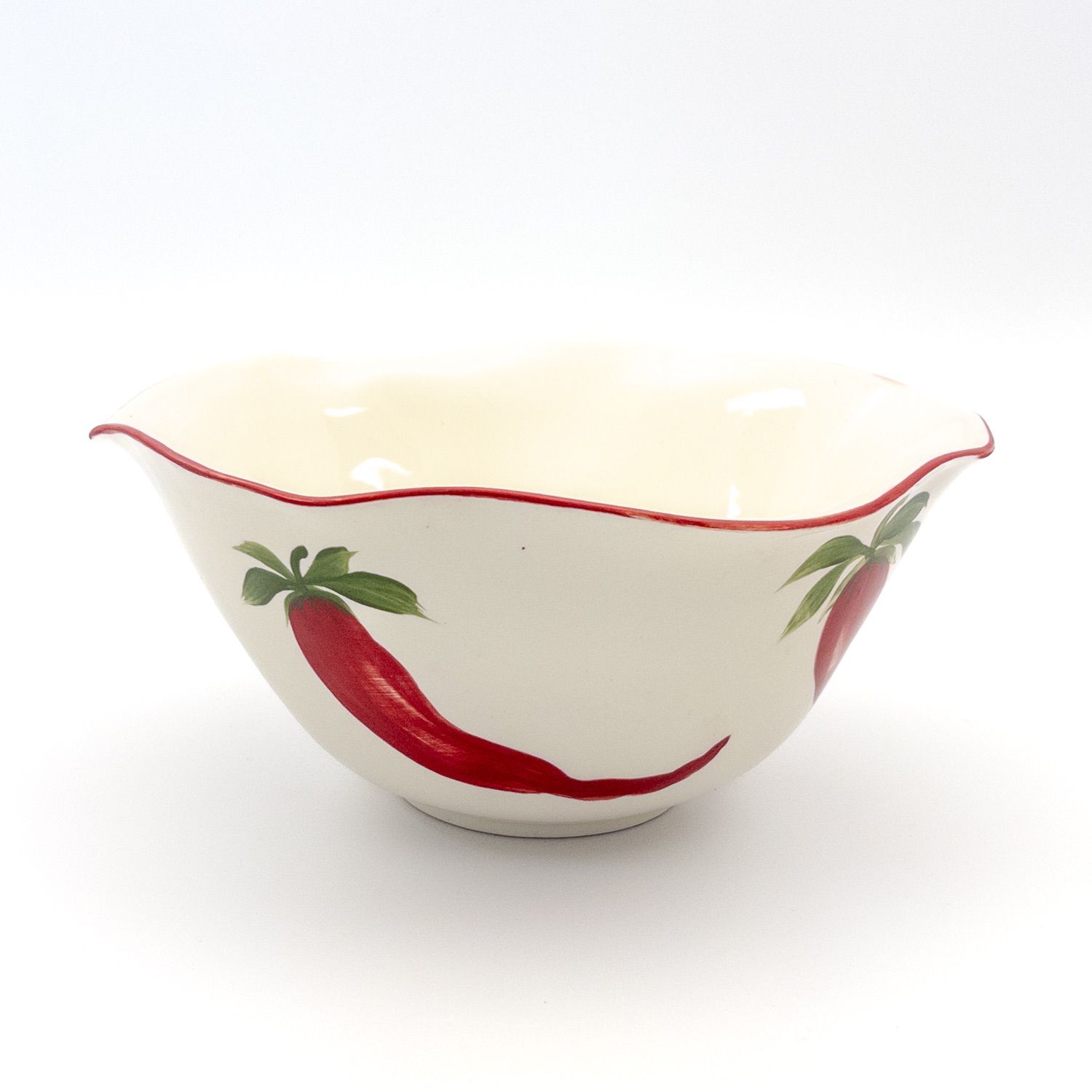 Salad Bowl Large Wonky - Pink w Chilly