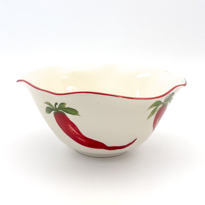 Salad Bowl Large Wonky - Pink w Chilly