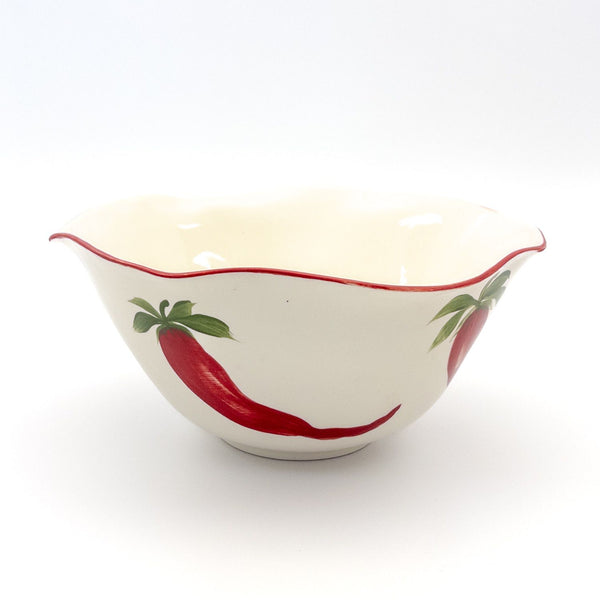 Salad Bowl Large Wonky - Pink w Chilly